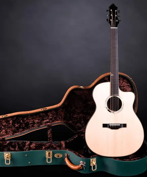 pawn guitar with case