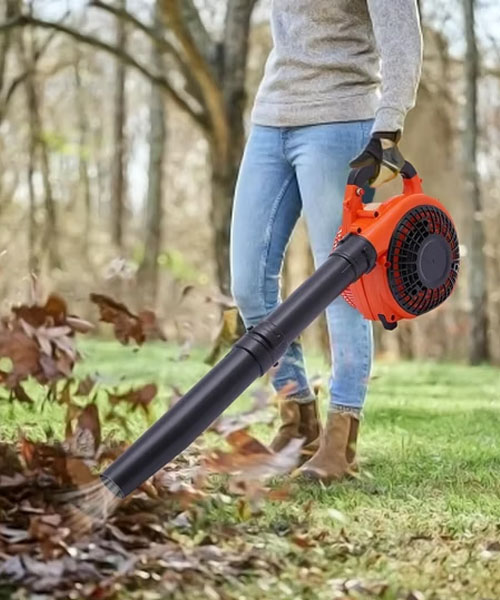 gas powered leaf blower